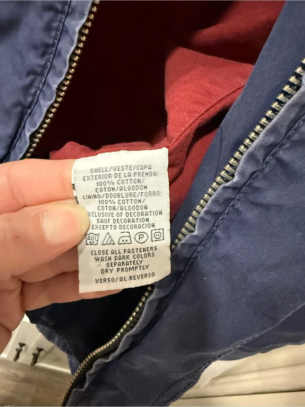 2025 Tommy Hilfiger Men's Blue Lightweight Zip Shirt Jacket